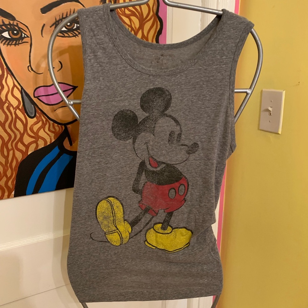 Distressed Mickey Mouse tank top